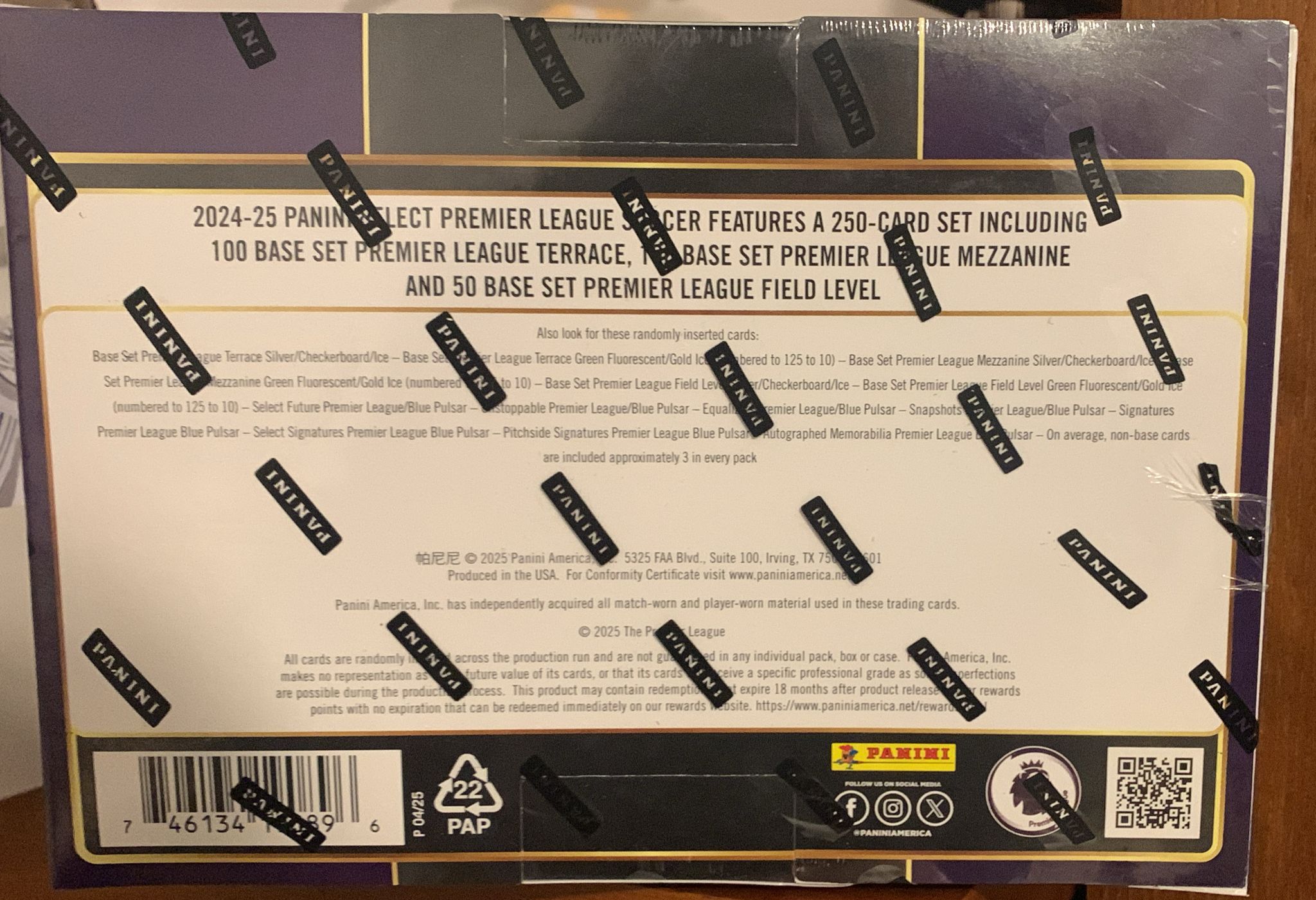 2024/25 Panini Select Premier League Soccer Hobby Mega Box