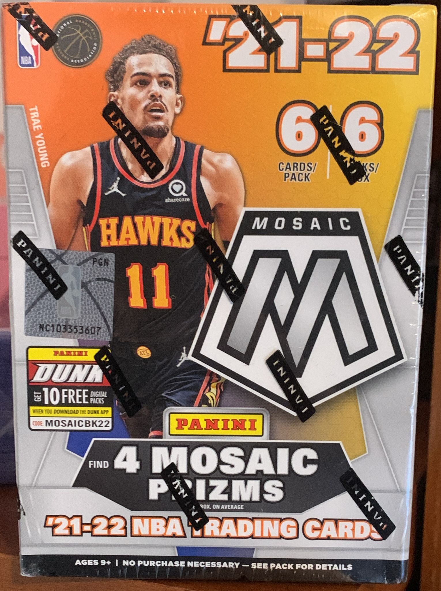 2021/22 Panini Mosaic Basketball Blaster Box