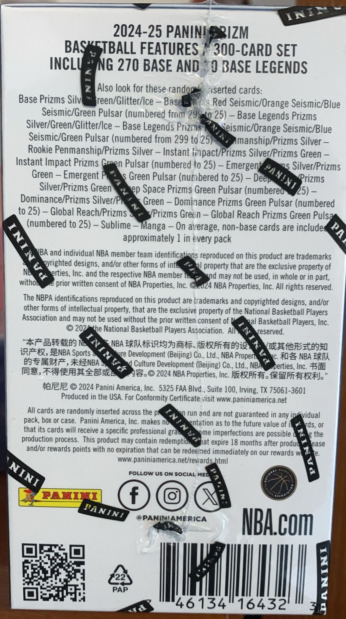 2024/25 Panini Prizm Basketball Blaster Box