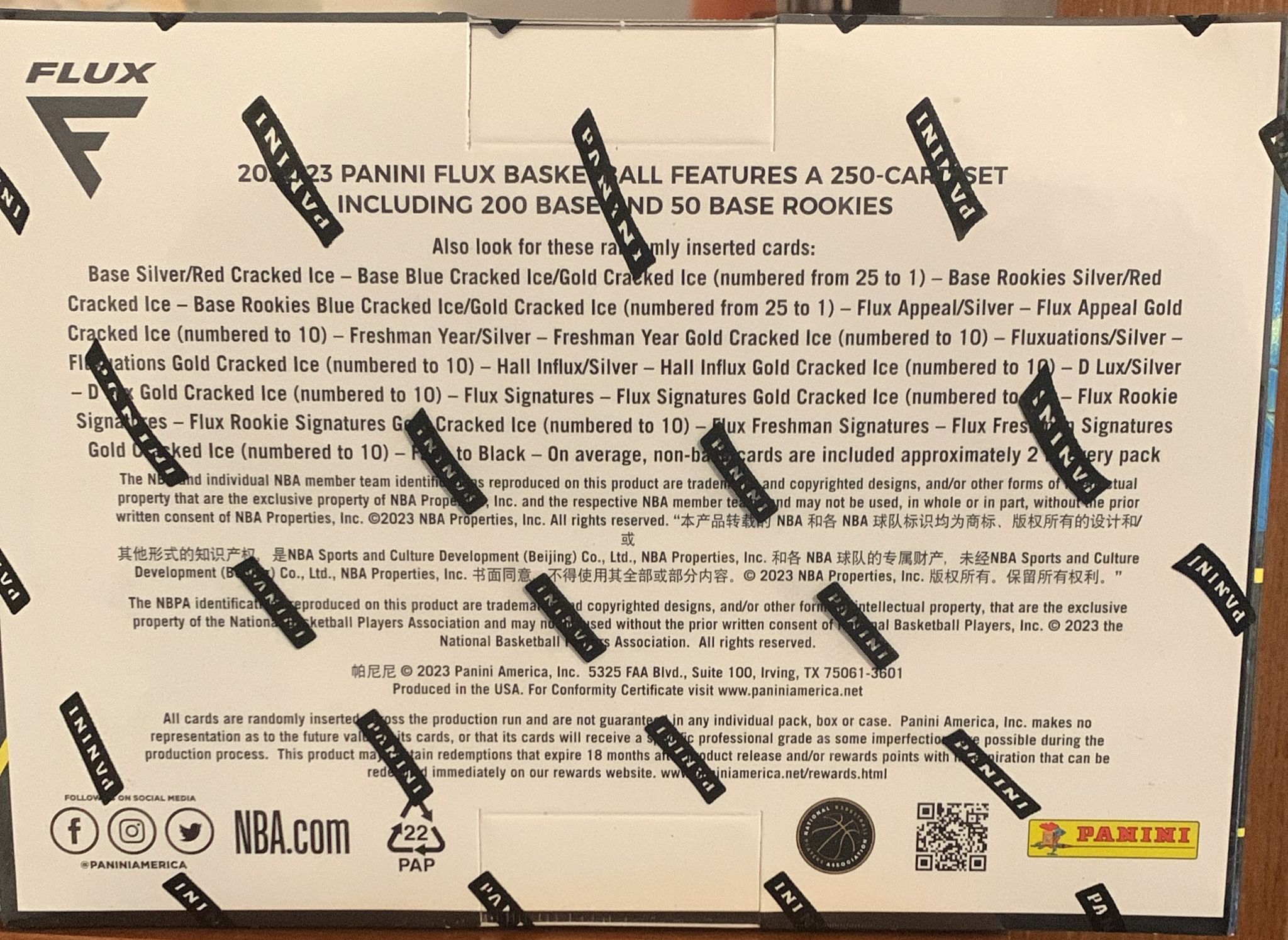 2022/23 Panini Flux Basketball Mega Box