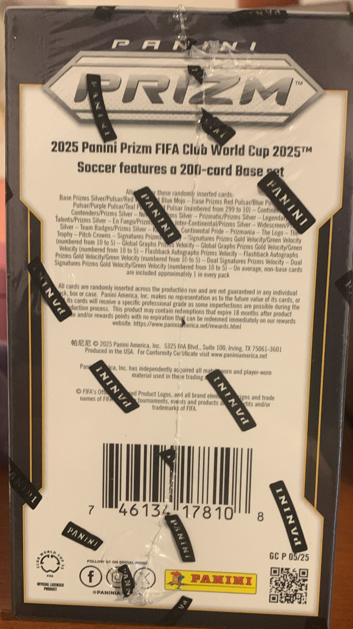 2025 Panini Prizm FIFA Club World Cup Soccer Blaster Box